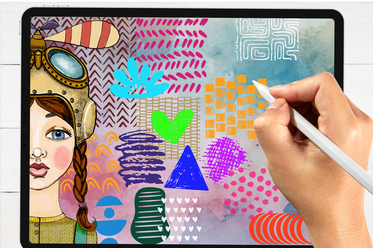 Procreate Mark Making Brushes Set 1, a Brushes & More by Soaring Bird Designs (Photo 2 of 6)