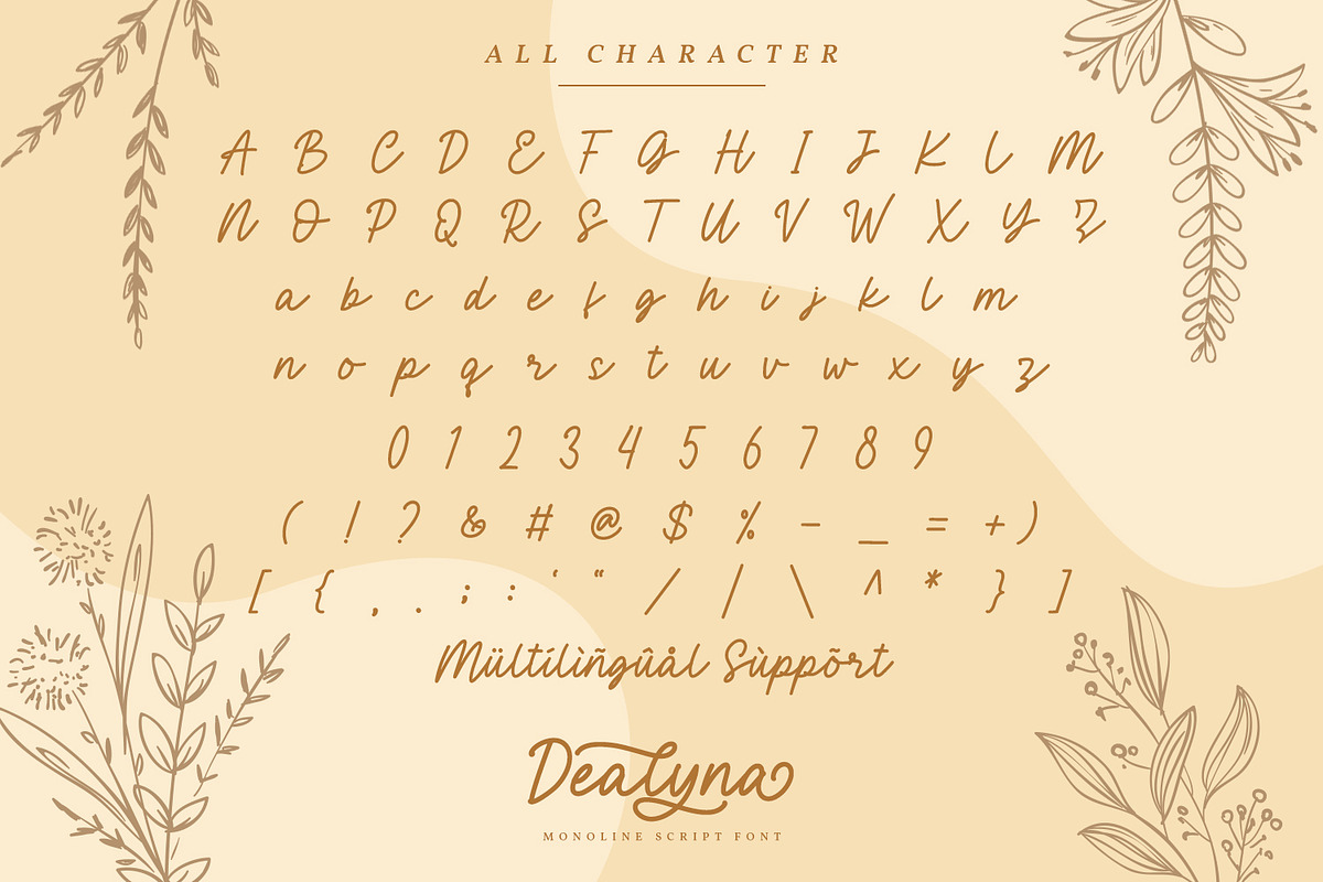 Dealyna, a Script Font by Ditatype (Photo 2 of 8)