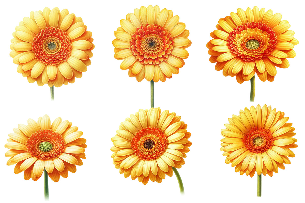 Whimsical gerbera spring Flower, an Illustration by Designworld (Photo 5 of 5)