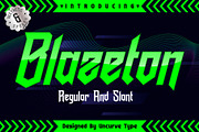 Blazeton, a Sans Serif Font by uncurve (Thumbnail 1 of 9)