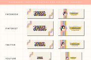 Canva Colorful Retro Branding Kit, a Branding & Logo Template by Branding Babe Co. (Thumbnail 6 of 9)