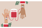 Blood donor day background bundle, a Healthcare Illustration by foxndeer (Thumbnail 4 of 4)