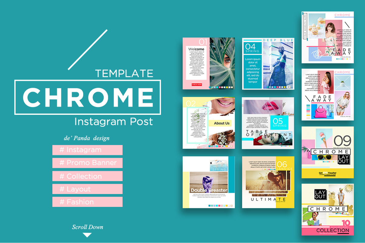 CHROME Instagram Post, a Social Media Template by dePanda (Photo 1 of 5)