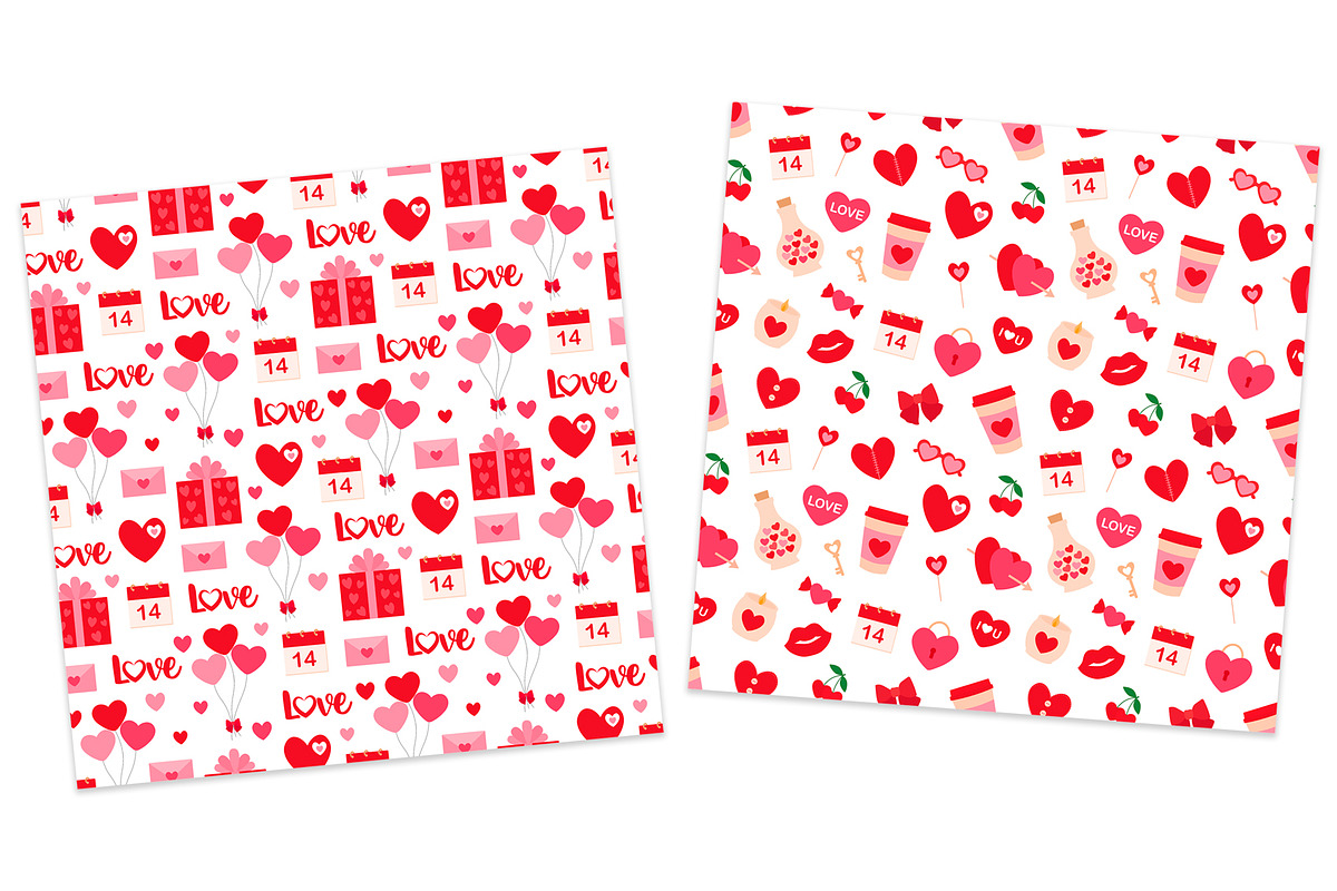 Valentine's pattern. Hearts pattern, a Pattern Graphic by IrinaShishkova (Photo 3 of 6)