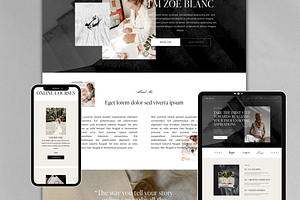 Squarespace Website Theme Template