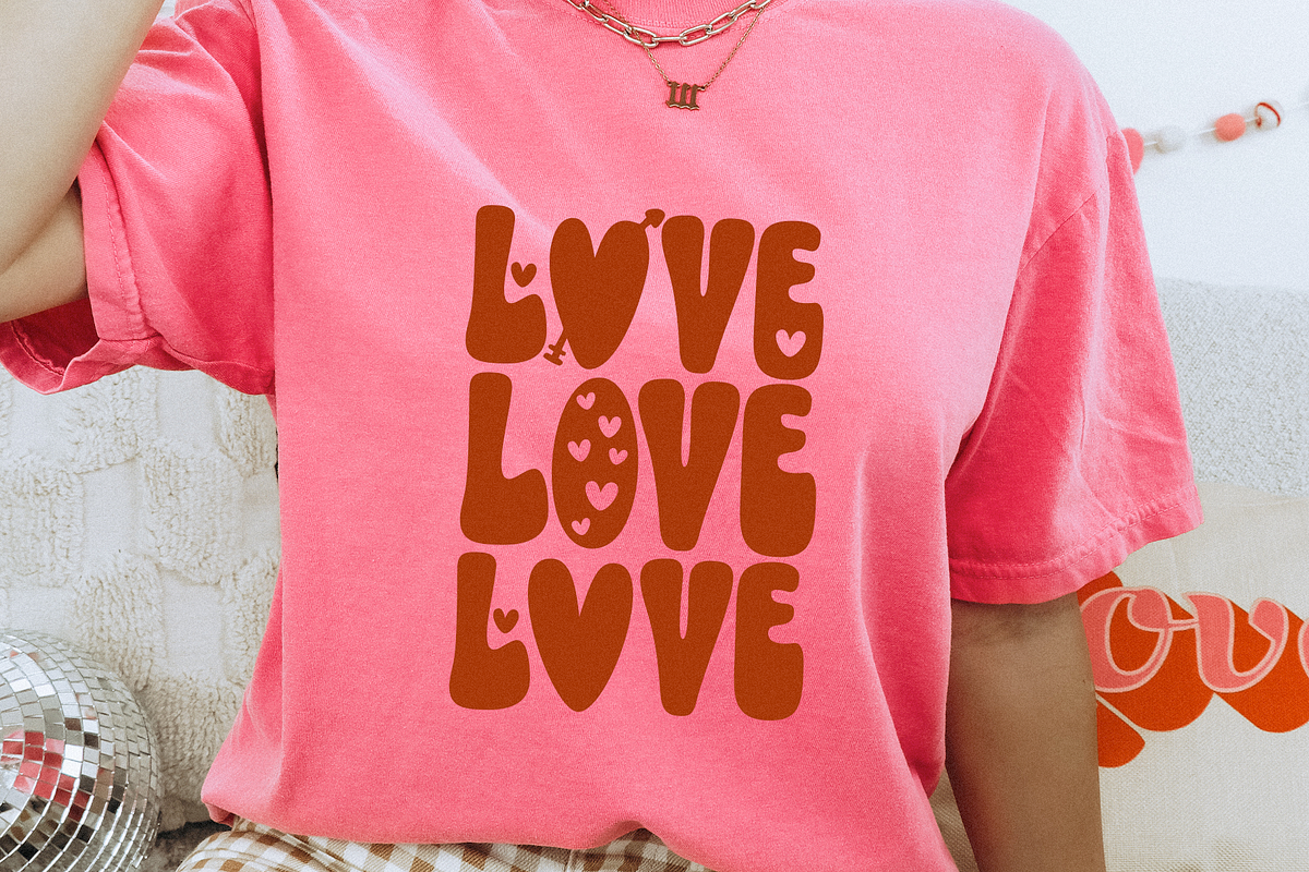 Lovedays | Retro Valentines Day Font, a Font by KA Designs (Photo 10 of 11)