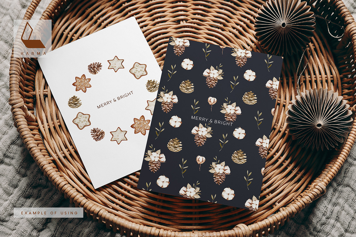 Merry & Bright Christmas Set, a Decorative Illustration by Karma (Photo 4 of 22)