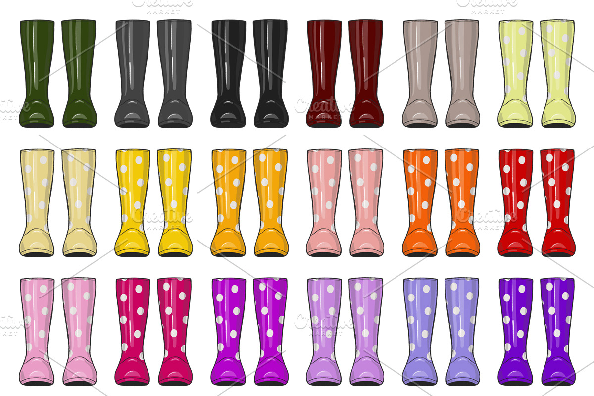 Family Welly Boots Collection, an Object Illustration by JT Digital Studio (Photo 5 of 11)