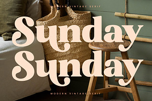 Bright Sunlist Modern Vintage Serif