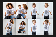 T-Shirt Mock-Up Set, a Shirt Mockup by Freeman Studio (Thumbnail 7 of 15)