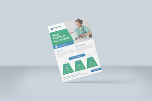 Medical and Healthcare Flyer, a Flyer Template by Lakhan1998