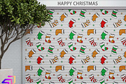 Christmas Socks Icons Pattern Design, a Graphic by Artiverge (Thumbnail 4 of 7)