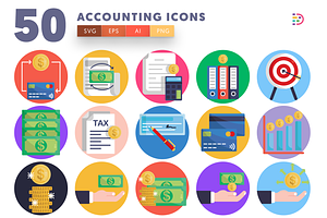 50 Accounting Icons