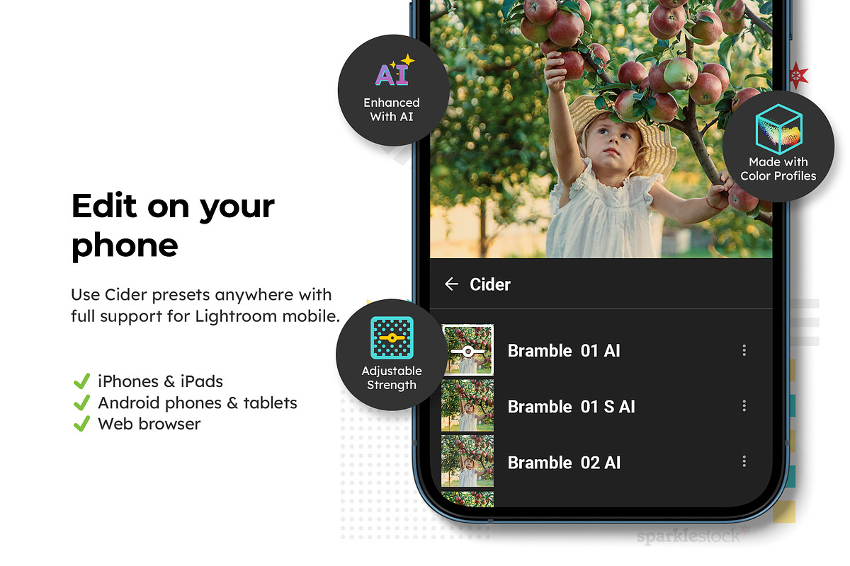 20 Cider Lightroom Presets and LUTs, a Preset Add-On by SparkleStock (Photo 10 of 13)