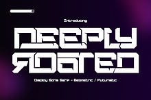 DEEPLY ROOTED - FUTURISTIC FONT