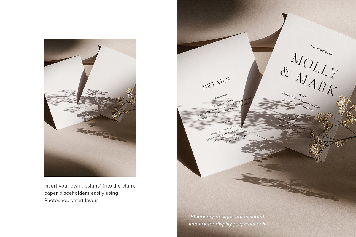 Mila 5x7 Stationery Photo Mockups, a Print Template by Moyo Studio (Photo 5 of 11)