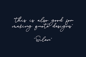 Silen - Stylish Signature Font