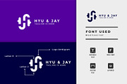 Logo Ambigram initial H and J, a Branding & Logo Template by Izalsye (Thumbnail 2 of 4)