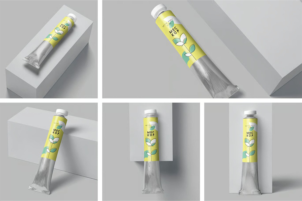 Paint Tube Mockups, a Product Mockup by megostudi0 (Photo 1 of 7)