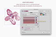 Winter Rose Watercolor Collection, a Seasonal Illustration by Laurel Autumn (Thumbnail 5 of 5)