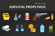 SURVIVAL PROPS PACK, an Object Graphic by AhNinniah (Thumbnail 1 of 4)