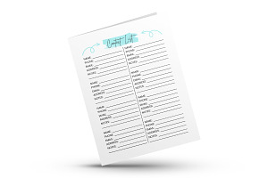 Printable Contact List Tracker