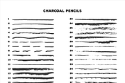 Pencil Charcoal Illustrator Brushes, a Brush Add-On by TheBlackPixelCo (Thumbnail 3 of 8)