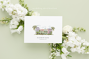 Watercolor charleston wedding venue, an Object Graphic by Grace Noboa Illustrations (Thumbnail 2 of 8)