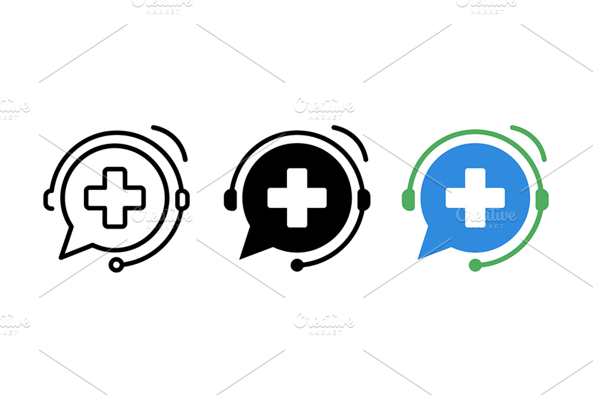 Medical Support Icon Vector Set, an Object Graphic by Artonix (Photo 2 of 3)