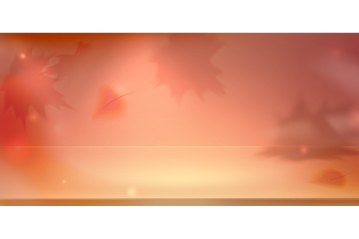 Autumn background with podium, an Object Illustration by art PVP - market (Photo 1 of 3)