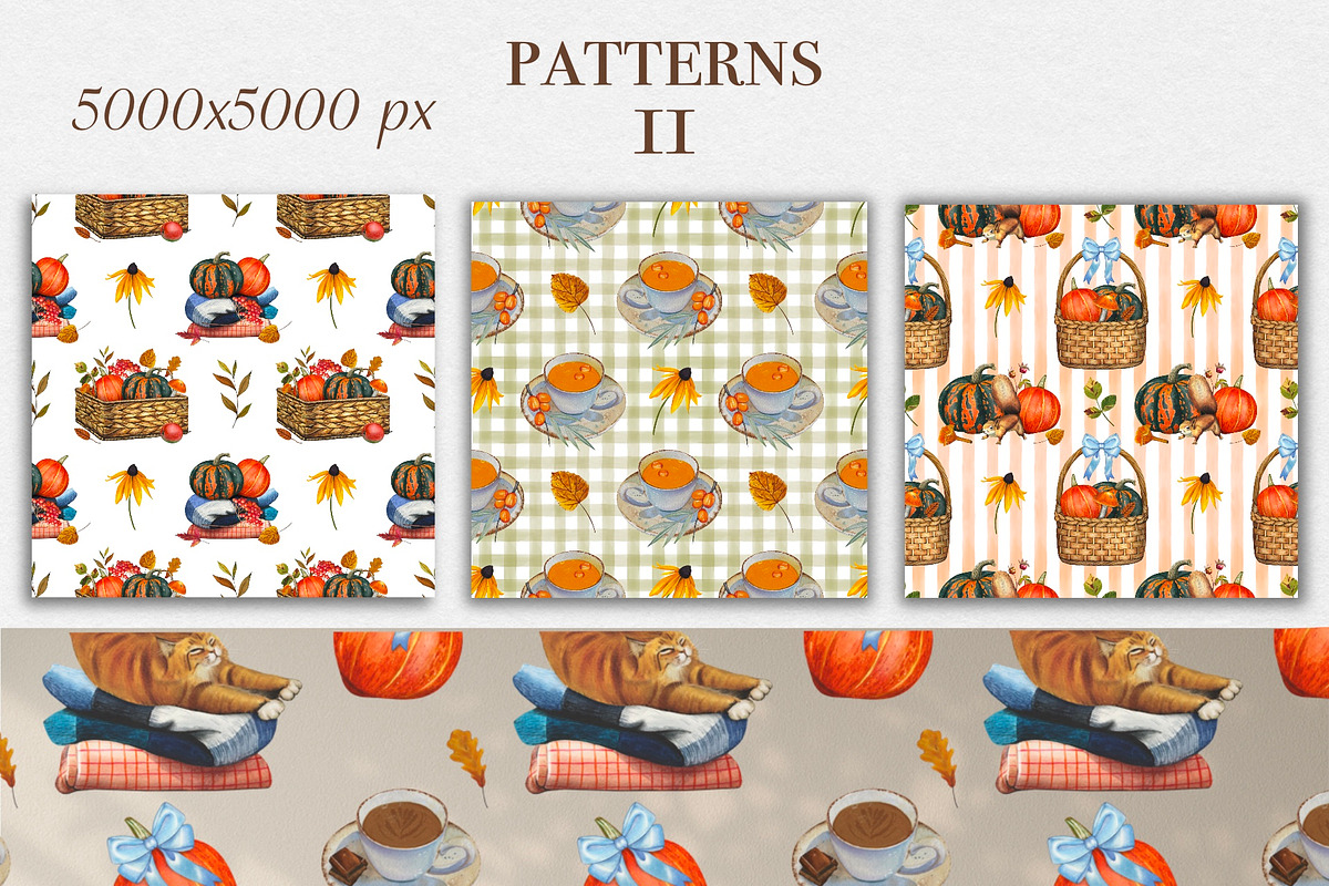 Watercolor Autumn Harvest Clipart, a Seasonal Illustration by DiashaArt (Photo 12 of 17)