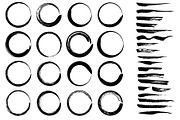 Grungy hand drawn ink art brushes, a Brush Add-On by Soulful Vectors (Thumbnail 2 of 2)