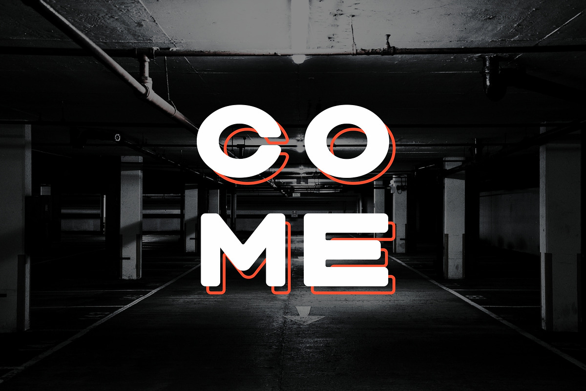 BULKY. Display typeface, 2 styles. preview 4