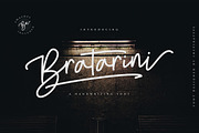 Bratarini - a Handwriting Font, a Script Font by Inspiratype (Thumbnail 1 of 10)
