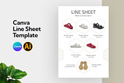 Line Sheet Template Canva, a Stationery Template by Pixelpick (Thumbnail 2 of 3)