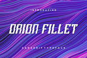 OrionFillet-Italic, a Sans Serif Font by riotama85 (Thumbnail 1 of 5)