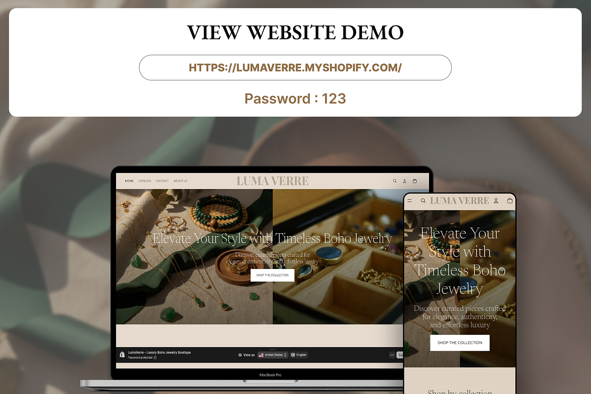 Luma Verre Jewelry Shopify Theme, a Shopify Template by AtelierDuVow (Photo 2 of 10)