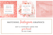 Pink Rose Gold Social Media Template, a Social Media Template by Essem Creatives (Thumbnail 2 of 6)