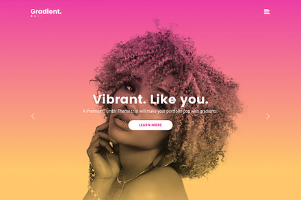 Gradient Tumblr Theme