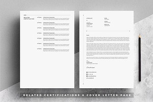 Minimal Resume Template 4 Pages