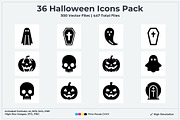 Halloween Ghost Icons Pack, a Solid Icon by Vectorium Studio (Thumbnail 1 of 7)