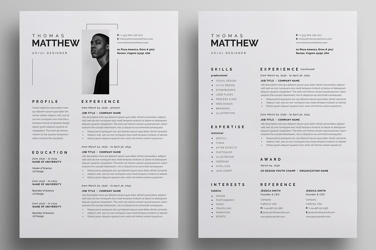 Resume/CV, a Resume Template by Reuix Studio (Photo 4 of 5)