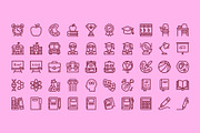 Back to School –Education Line Icons, an Outline Icon by Abstracto-Create (Thumbnail 5 of 7)