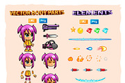 Lily 2D Game Sprites, an Illustration by DionArtworks (Thumbnail 2 of 3)