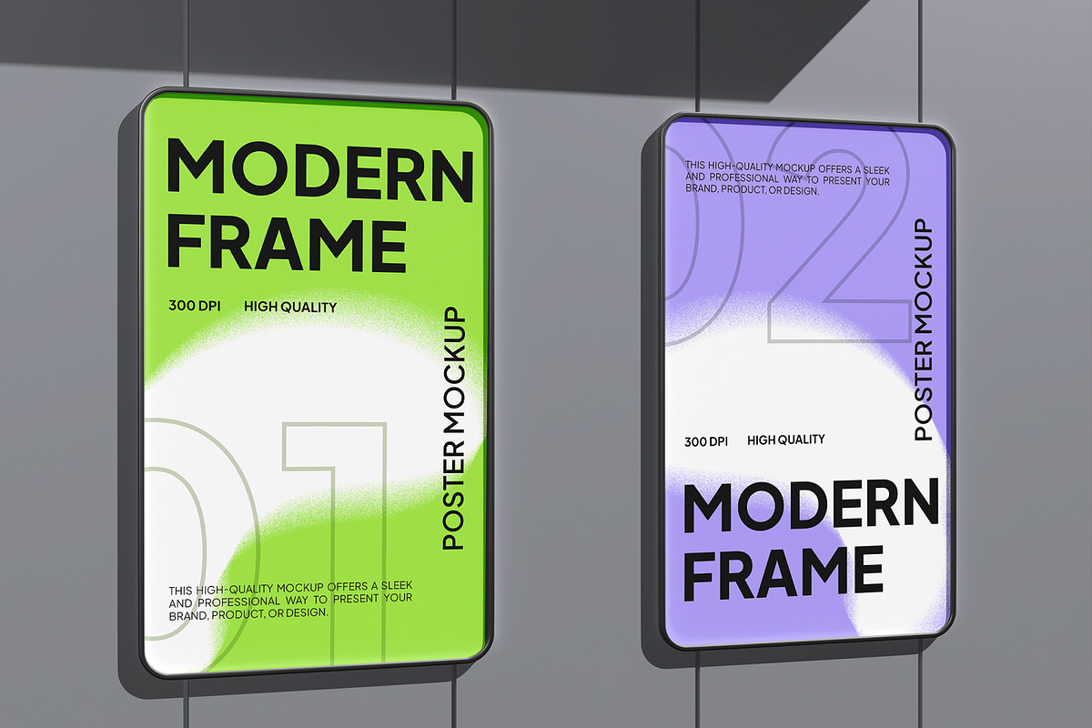 Frame Poster Mockup, an Advertising Mockup by Permadi Creative (Photo 3 of 5)