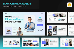 Education Academy Google Slides, a Presentation Template by Annora Studio