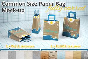 Shopping Paper Bag Mockup
