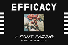 Efficacy Font Pairing + BONUS Logos