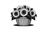 50 Woven Basket Vector Bundle, an Illustration by Designs_River (Thumbnail 20 of 51)