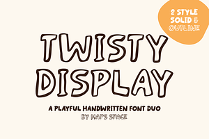Twisty Display Font Duo, a Font by Haps Space